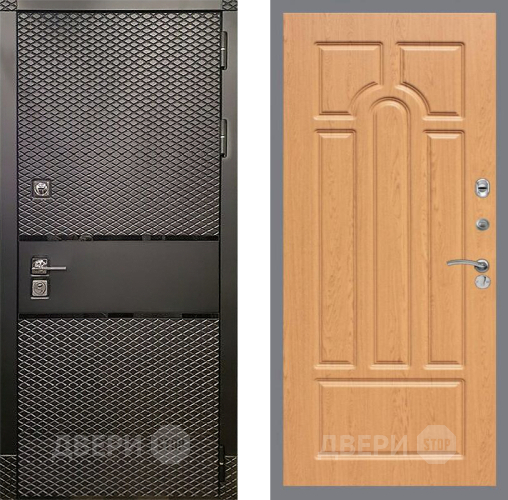 Входная металлическая Дверь Рекс (REX) 15 Черный Кварц FL-58 Дуб в Наро-Фоминске