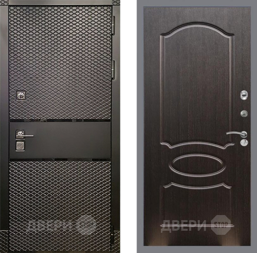 Входная металлическая Дверь Рекс (REX) 15 Черный Кварц FL-128 Венге светлый в Наро-Фоминске