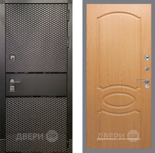 Входная металлическая Дверь Рекс (REX) 15 Черный Кварц FL-128 Дуб в Наро-Фоминске
