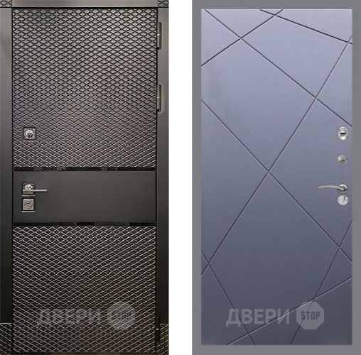 Входная металлическая Дверь Рекс (REX) 15 Черный Кварц FL-291 Силк титан в Наро-Фоминске