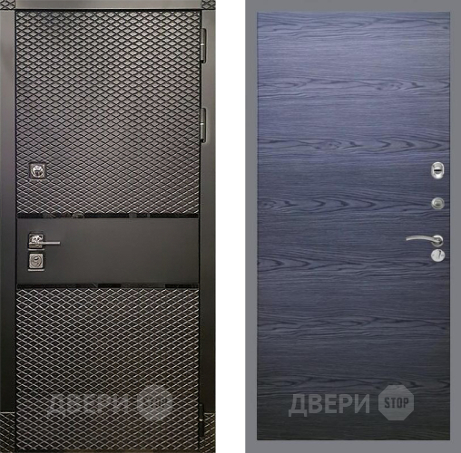Входная металлическая Дверь Рекс (REX) 15 Черный Кварц GL Дуб тангенальный черный в Наро-Фоминске