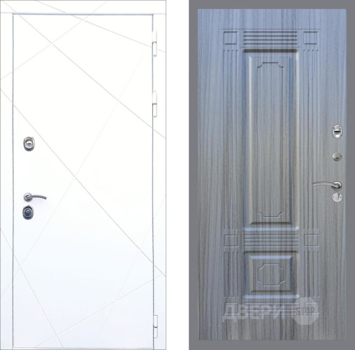 Входная металлическая Дверь Рекс (REX) 13 Силк Сноу FL-2 Сандал грей в Наро-Фоминске