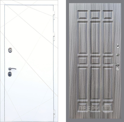 Входная металлическая Дверь Рекс (REX) 13 Силк Сноу FL-33 Сандал грей в Наро-Фоминске