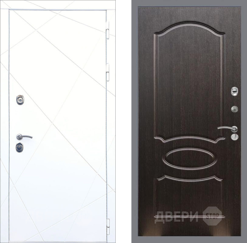 Входная металлическая Дверь Рекс (REX) 13 Силк Сноу FL-128 Венге светлый в Наро-Фоминске