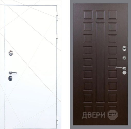 Входная металлическая Дверь Рекс (REX) 13 Силк Сноу FL-183 Венге в Наро-Фоминске