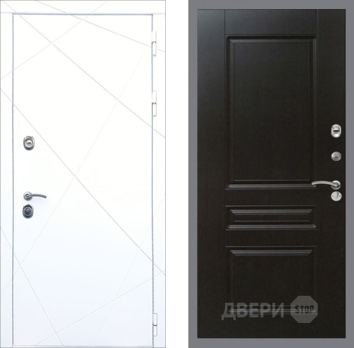 Входная металлическая Дверь Рекс (REX) 13 Силк Сноу FL-243 Венге в Наро-Фоминске