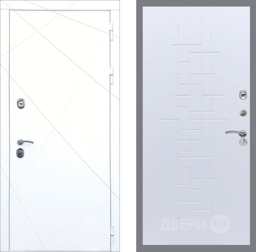 Входная металлическая Дверь Рекс (REX) 13 Силк Сноу FL-289 Белый ясень в Наро-Фоминске