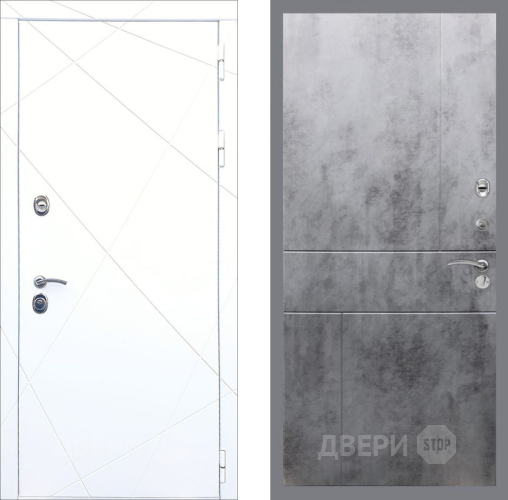 Входная металлическая Дверь Рекс (REX) 13 Силк Сноу FL-290 Бетон темный в Наро-Фоминске