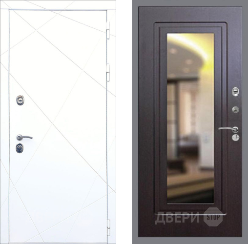 Входная металлическая Дверь Рекс (REX) 13 Силк Сноу FLZ-120 Венге в Наро-Фоминске