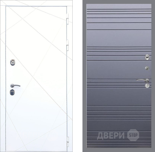 Входная металлическая Дверь Рекс (REX) 13 Силк Сноу Line Силк титан в Наро-Фоминске