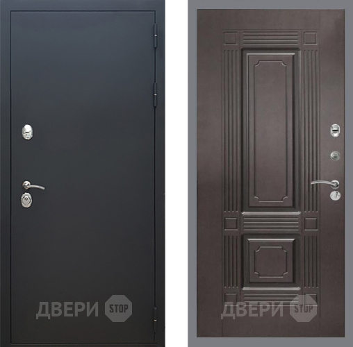 Входная металлическая Дверь Рекс (REX) 5 Черный Муар FL-2 Венге в Наро-Фоминске
