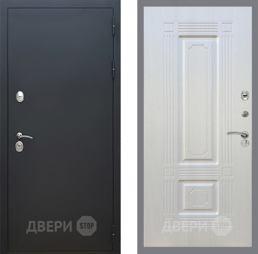 Входная металлическая Дверь Рекс (REX) 5 Черный Муар FL-2 Лиственница беж в Наро-Фоминске