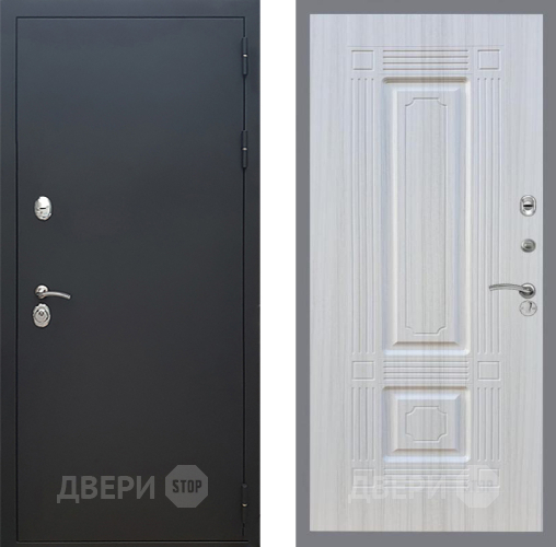 Входная металлическая Дверь Рекс (REX) 5 Черный Муар FL-2 Сандал белый в Наро-Фоминске