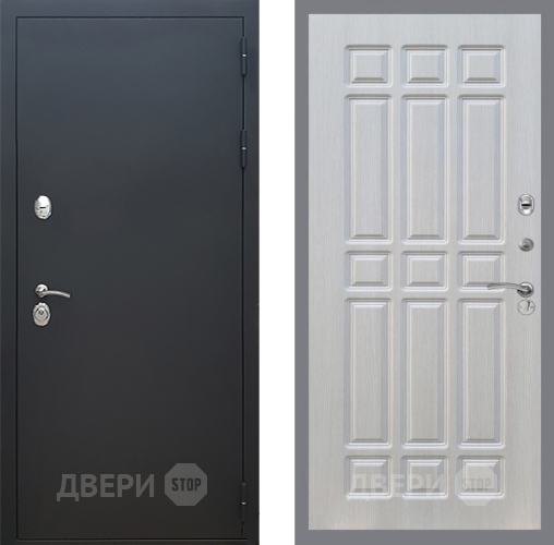 Входная металлическая Дверь Рекс (REX) 5 Черный Муар FL-33 Лиственница беж в Наро-Фоминске