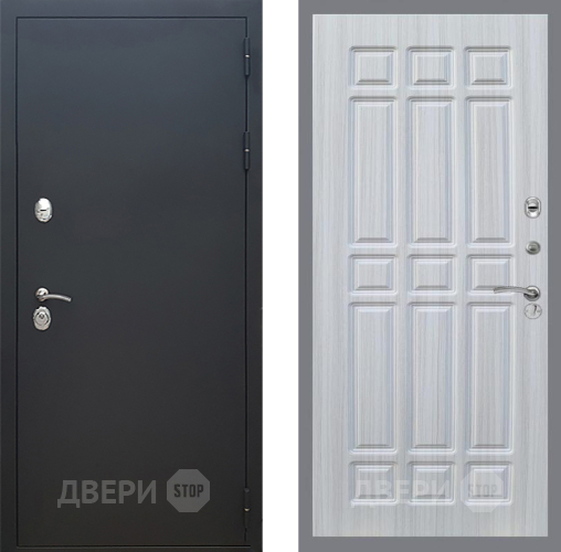 Входная металлическая Дверь Рекс (REX) 5 Черный Муар FL-33 Сандал белый в Наро-Фоминске