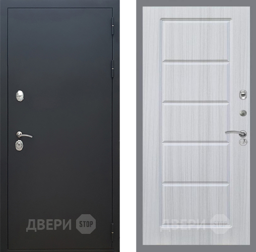 Входная металлическая Дверь Рекс (REX) 5 Черный Муар FL-39 Сандал белый в Наро-Фоминске