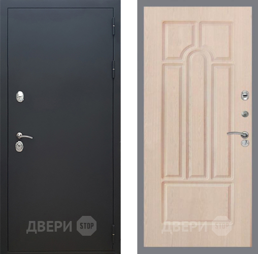 Входная металлическая Дверь Рекс (REX) 5 Черный Муар FL-58 Беленый дуб в Наро-Фоминске