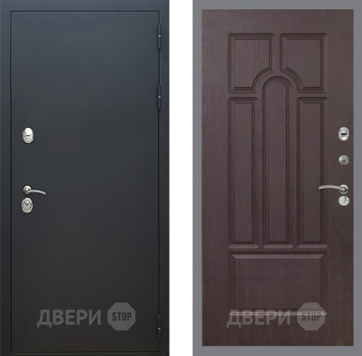 Входная металлическая Дверь Рекс (REX) 5 Черный Муар FL-58 Венге в Наро-Фоминске