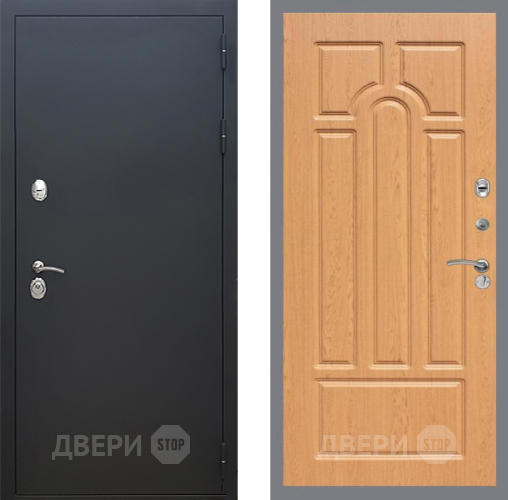 Входная металлическая Дверь Рекс (REX) 5 Черный Муар FL-58 Дуб в Наро-Фоминске