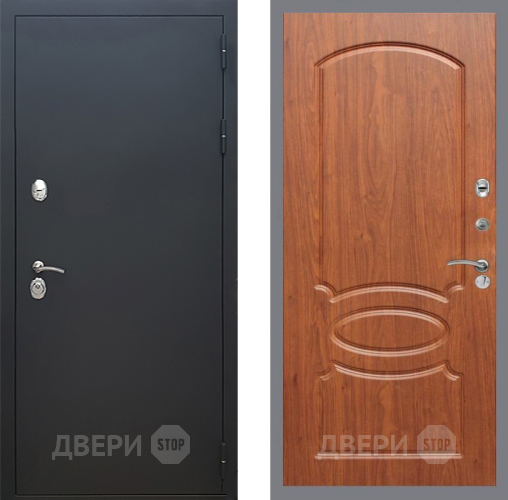 Входная металлическая Дверь Рекс (REX) 5 Черный Муар FL-128 Морёная берёза в Наро-Фоминске