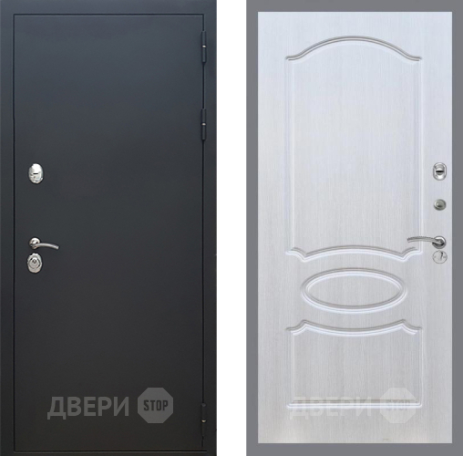 Входная металлическая Дверь Рекс (REX) 5 Черный Муар FL-128 Лиственница беж в Наро-Фоминске