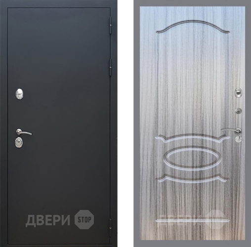 Входная металлическая Дверь Рекс (REX) 5 Черный Муар FL-128 Сандал грей в Наро-Фоминске
