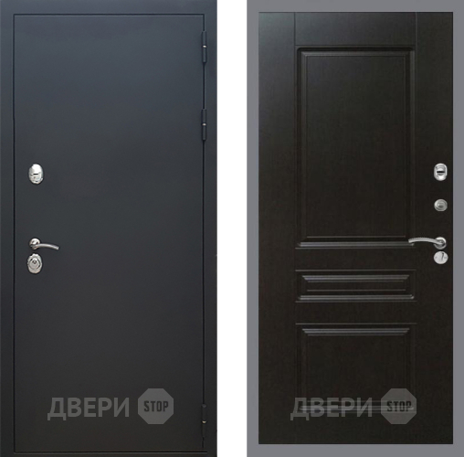 Входная металлическая Дверь Рекс (REX) 5 Черный Муар FL-243 Венге в Наро-Фоминске