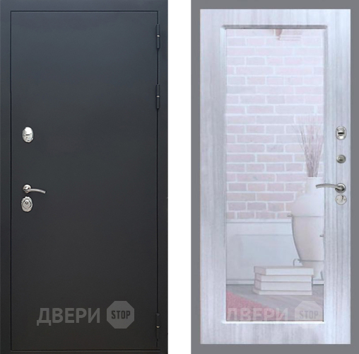 Дверь Рекс (REX) 5 Черный Муар Зеркало Пастораль Сандал белый в Наро-Фоминске