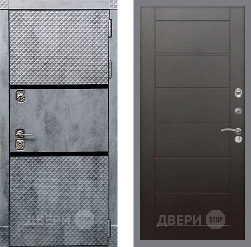 Входная металлическая Дверь Рекс (REX) 15 Бетон Темный Сити Венге в Наро-Фоминске