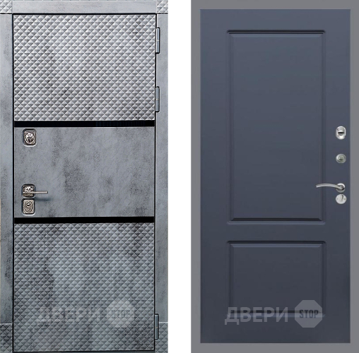 Входная металлическая Дверь Рекс (REX) 15 Бетон Темный FL-117 Силк титан в Наро-Фоминске