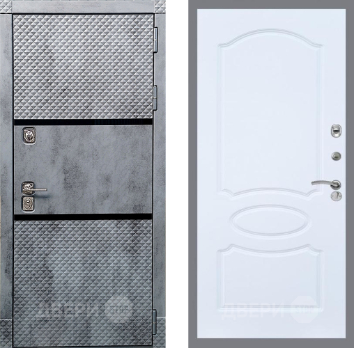 Входная металлическая Дверь Рекс (REX) 15 Бетон Темный FL-128 Силк Сноу в Наро-Фоминске