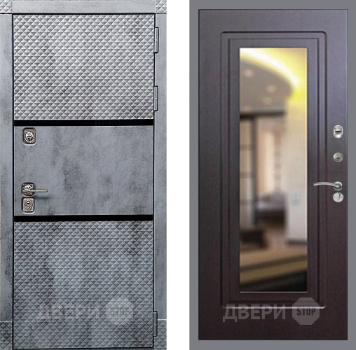 Входная металлическая Дверь Рекс (REX) 15 Бетон Темный FLZ-120 Венге в Наро-Фоминске