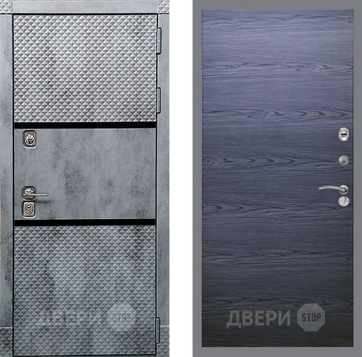 Входная металлическая Дверь Рекс (REX) 15 Бетон Темный GL Дуб тангенальный черный в Наро-Фоминске