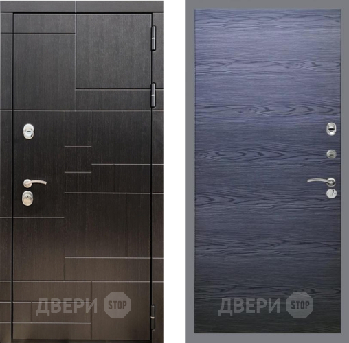 Входная металлическая Дверь Рекс (REX) 20 GL Дуб тангенальный черный в Наро-Фоминске