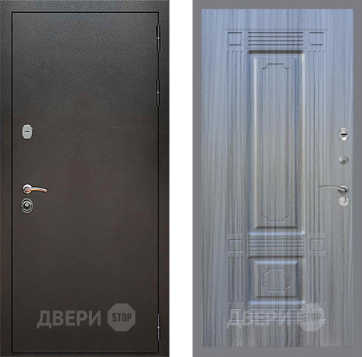 Входная металлическая Дверь Рекс (REX) 5 Серебро Антик FL-2 Сандал грей в Наро-Фоминске