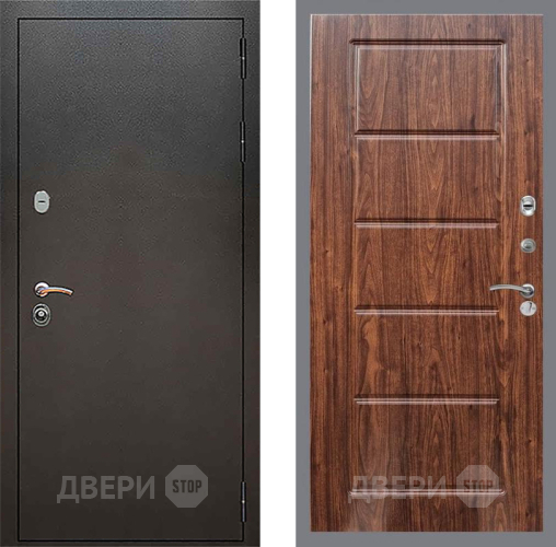 Дверь Рекс (REX) 5 Серебро Антик FL-39 орех тисненый в Наро-Фоминске
