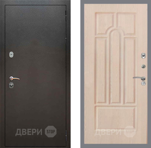 Входная металлическая Дверь Рекс (REX) 5 Серебро Антик FL-58 Беленый дуб в Наро-Фоминске