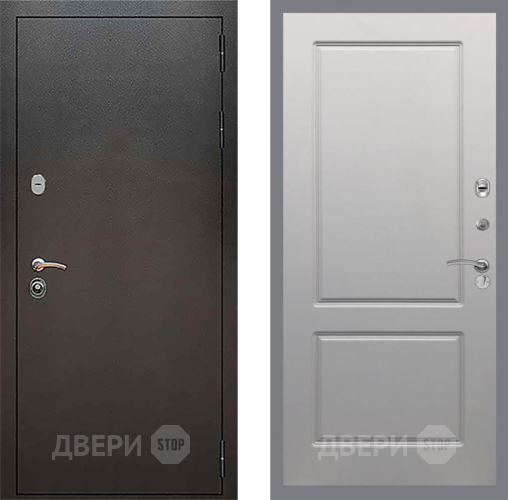 Входная металлическая Дверь Рекс (REX) 5 Серебро Антик FL-117 Грей софт в Наро-Фоминске
