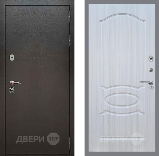 Входная металлическая Дверь Рекс (REX) 5 Серебро Антик FL-128 Сандал белый в Наро-Фоминске