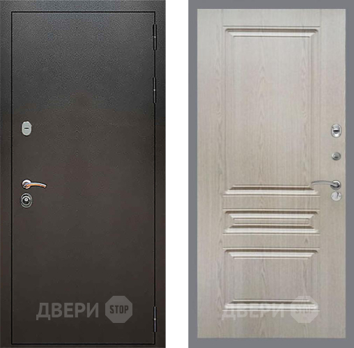 Дверь Рекс (REX) 5 Серебро Антик FL-243 Беленый дуб в Наро-Фоминске