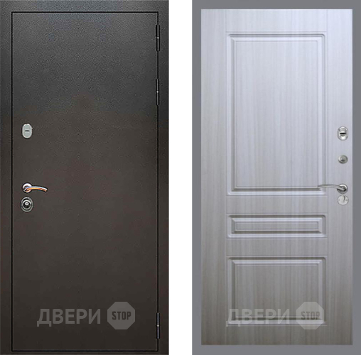Входная металлическая Дверь Рекс (REX) 5 Серебро Антик FL-243 Сандал белый в Наро-Фоминске