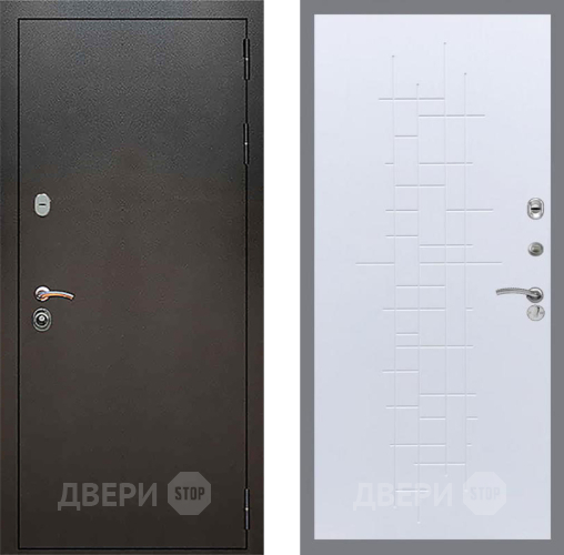 Дверь Рекс (REX) 5 Серебро Антик FL-289 Белый ясень в Наро-Фоминске