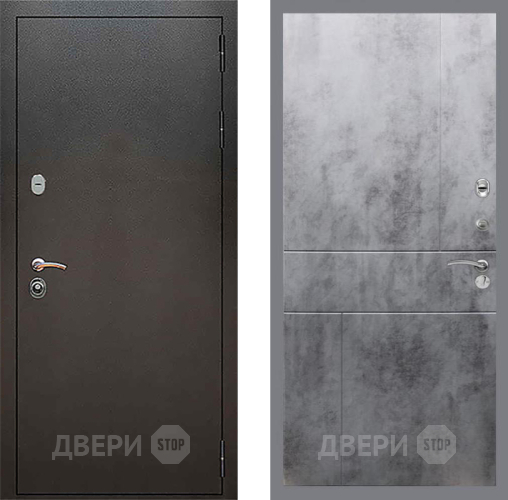 Дверь Рекс (REX) 5 Серебро Антик FL-290 Бетон темный в Наро-Фоминске