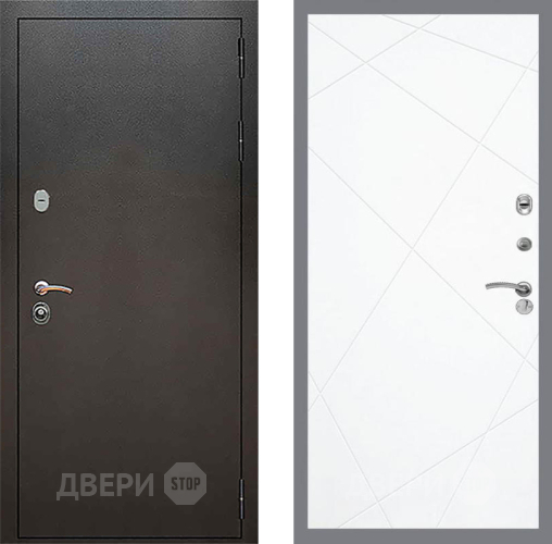 Дверь Рекс (REX) 5 Серебро Антик FL-291 Силк Сноу в Наро-Фоминске