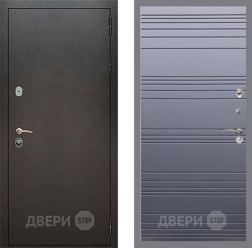 Дверь Рекс (REX) 5 Серебро Антик Line Силк титан в Наро-Фоминске