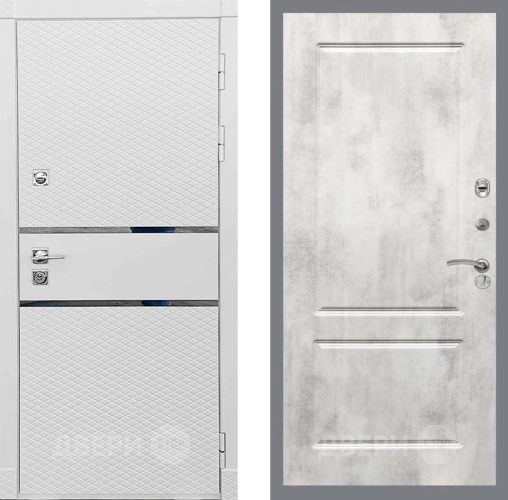 Входная металлическая Дверь Рекс (REX) 15 Силк Сноу FL-117 Бетон светлый в Наро-Фоминске