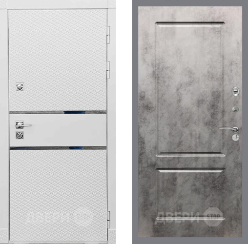 Входная металлическая Дверь Рекс (REX) 15 Силк Сноу FL-117 Бетон темный в Наро-Фоминске