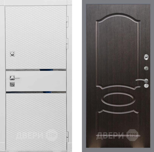 Входная металлическая Дверь Рекс (REX) 15 Силк Сноу FL-128 Венге светлый в Наро-Фоминске