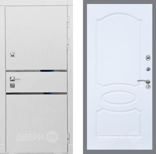 Входная металлическая Дверь Рекс (REX) 15 Силк Сноу FL-128 Силк Сноу в Наро-Фоминске