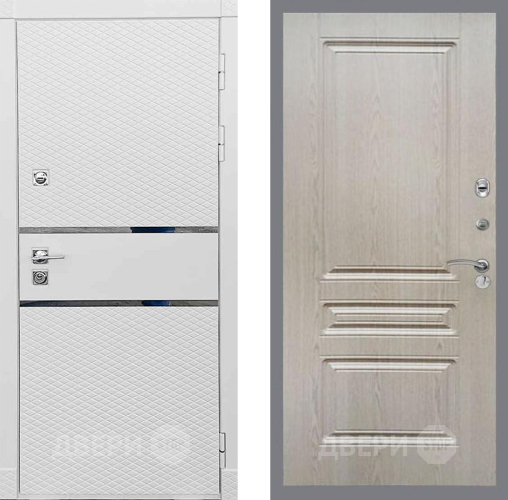 Входная металлическая Дверь Рекс (REX) 15 Силк Сноу FL-243 Беленый дуб в Наро-Фоминске